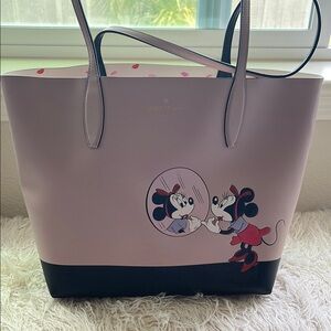 Kate Spade Minnie Mouse Pink and Black Tote Bag